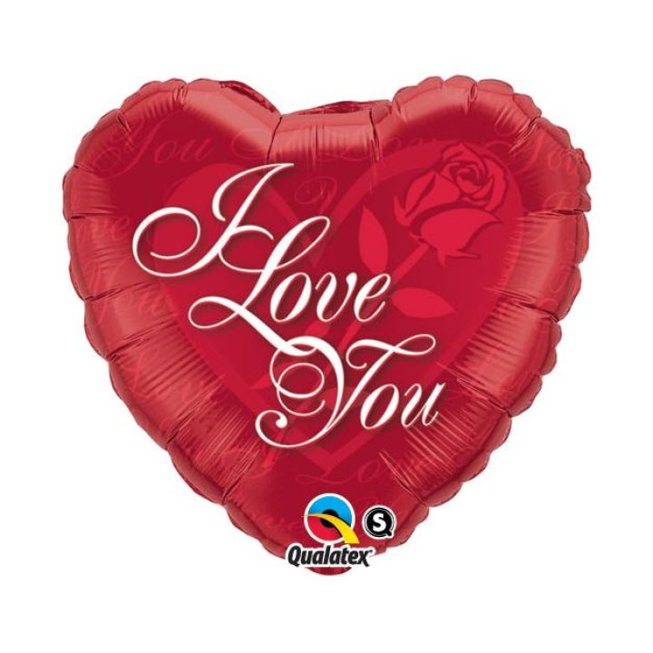Heart foil balloon ''I love you'' 46cm