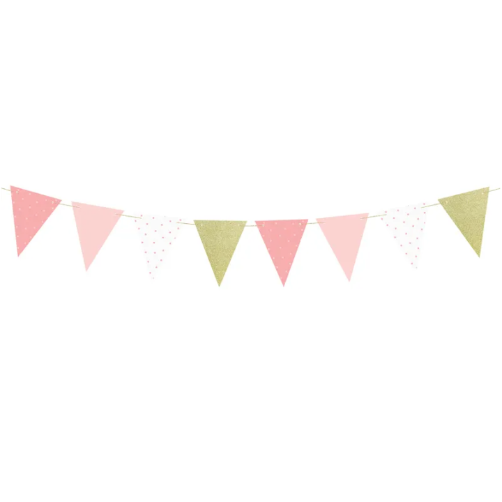 Flags Banner ''First Birthday Girl''