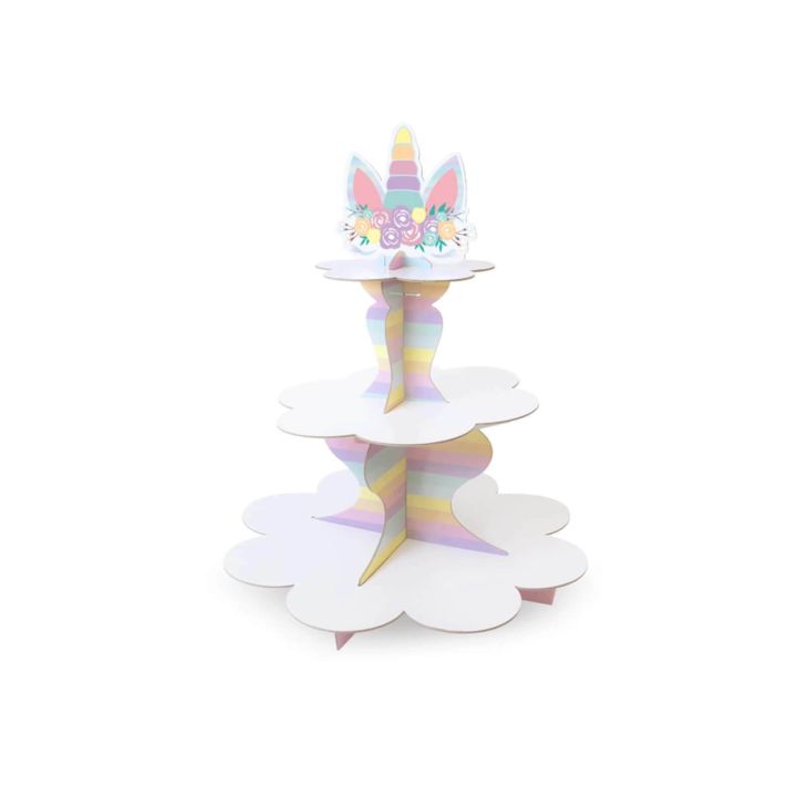 Cupcake stand unicorn 41x34cm.