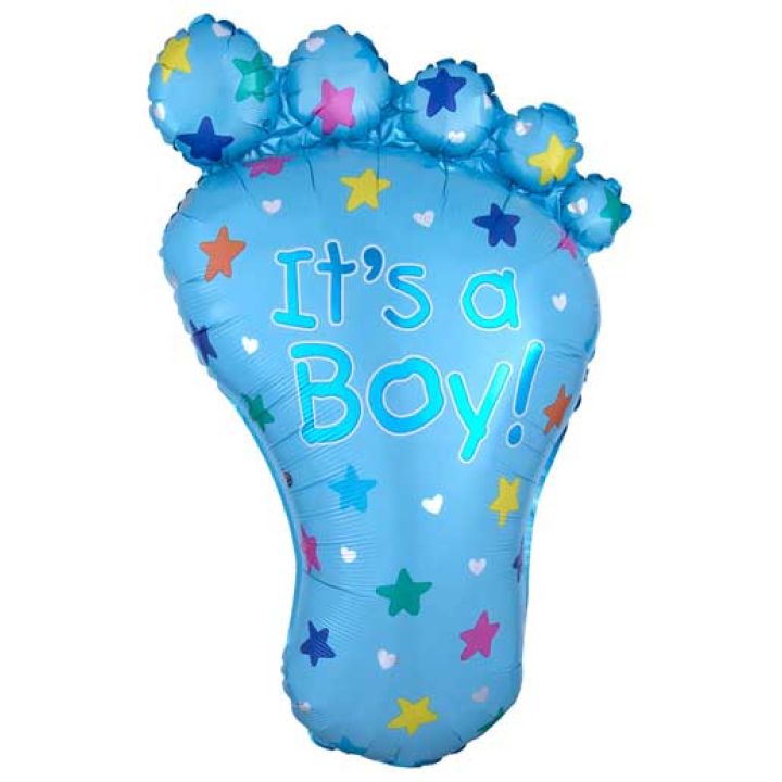 Foil balloon foot ''It's a boy'' 44cm
