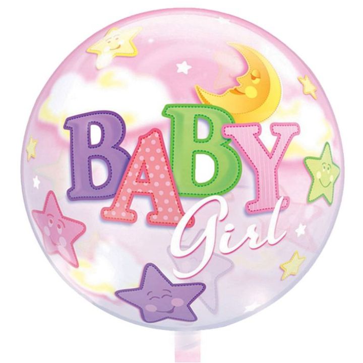 Foil balloon ''Baby Girl'' 45cm.