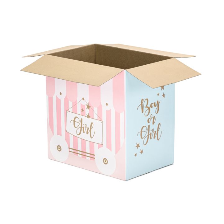 Surprise Box ''Boy or Girl'' For Gender Reveal. 60x40x60