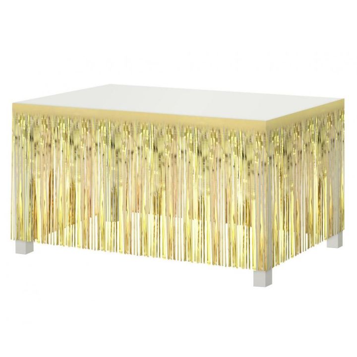 Gold  Table Curtain 80 x 300cm.