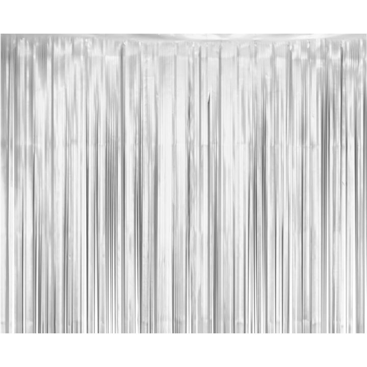 Silver Party Curtain 100 x 200cm.