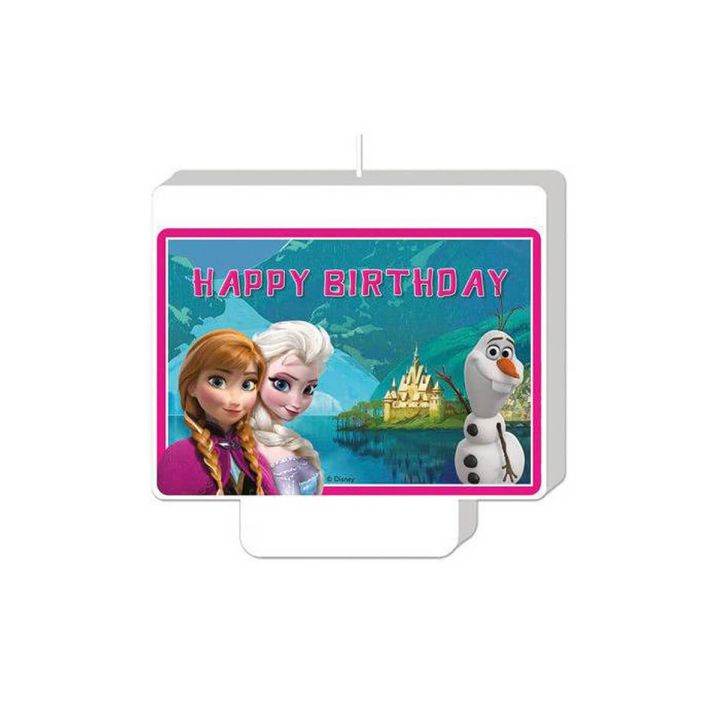 Happy Birthday Candle Frozen 1pc.