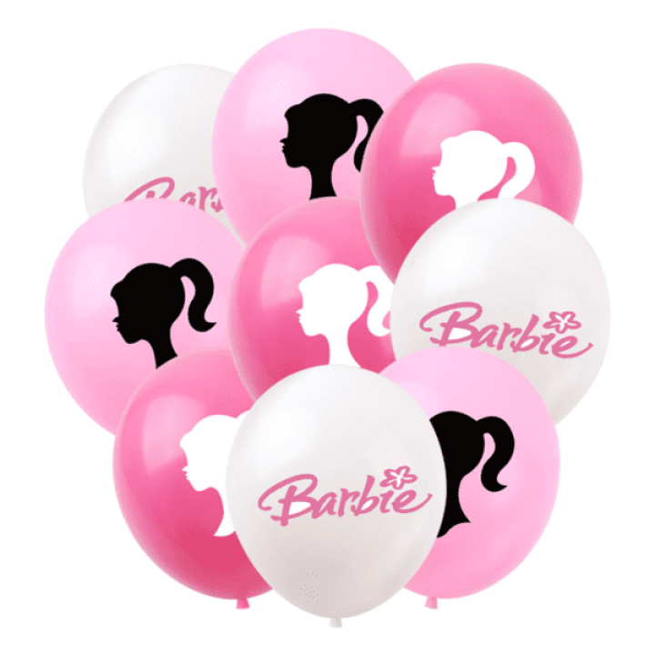 Latex Barbie Balloons (6pcs)