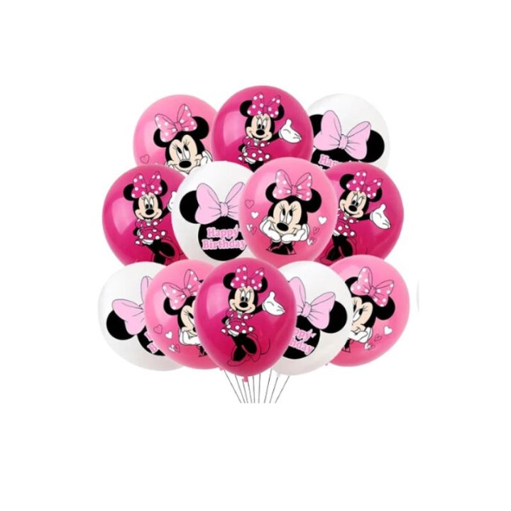 Minnie Mouse Latex Balloons 5pcs 30cm