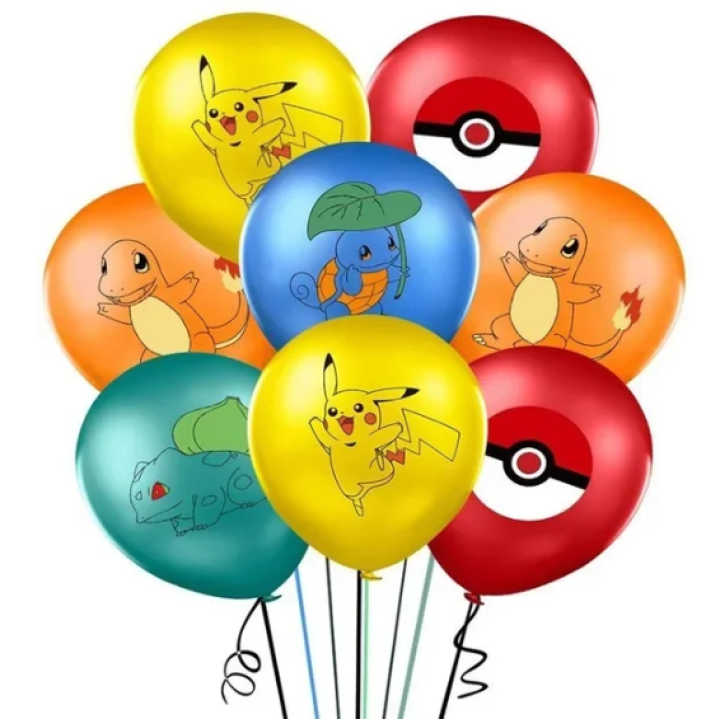 Latex Balloons Pokemon 5pcs
