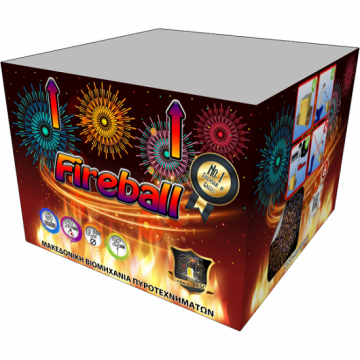 Aerial Fireworks Cake 64 Shots ''Fireball''