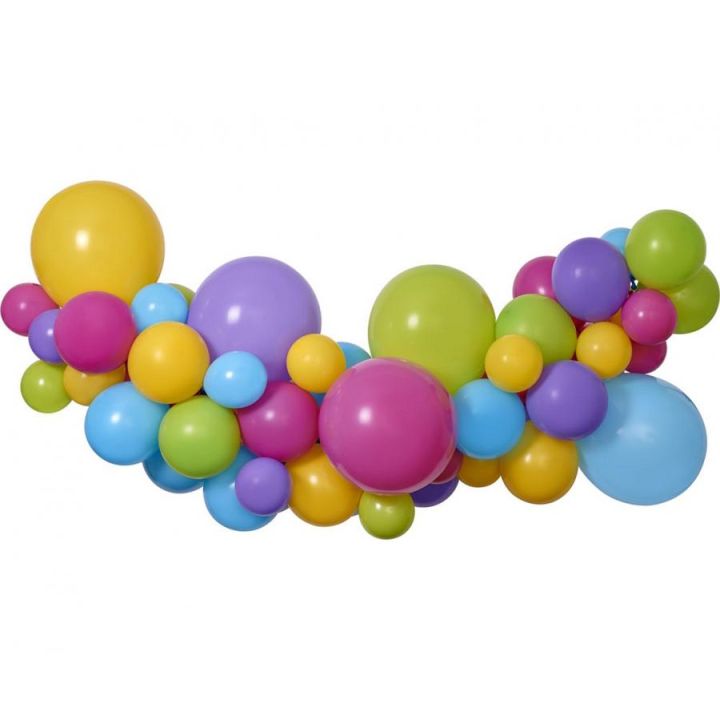 Γιρλάντα Μπαλονιών DIY, 2 Μέτρα, Πολύχρωμη