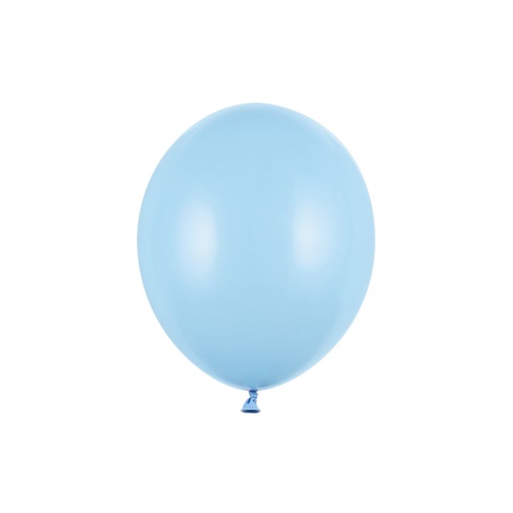 Latex balloons light blue pastel, 10pcs, 30cm