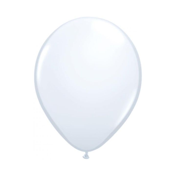 Latex balloons white 10pcs, 30cm.