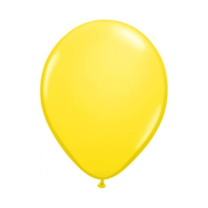 Latex balloons yellow 10pcs, 30cm.