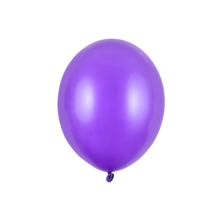 Μπαλόνια λάτεξ μωβ περλέ 10τμχ, 30εκ.
