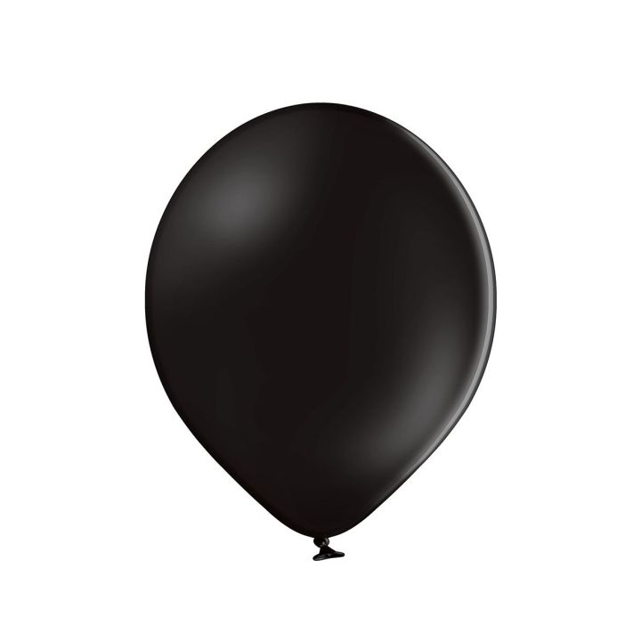 Latex balloons black 10pcs, 30cm