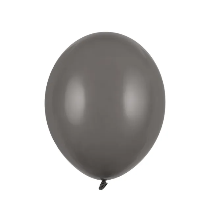 Grey Latex Balloons 10pcs, 30cm.