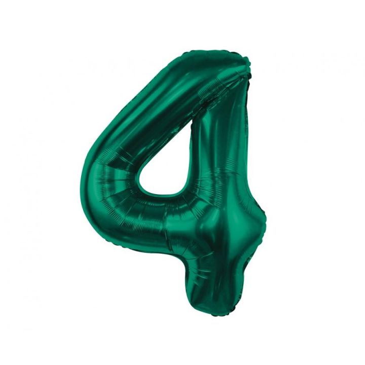 Balloon Number 4 Green 85cm