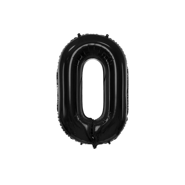 Αριθμός ''0'' Μπαλόνι Μαύρο 86εκ
