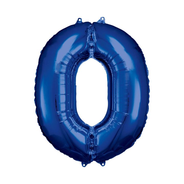 Αριθμός ''0'' Μπαλόνι Μπλε 86εκ
