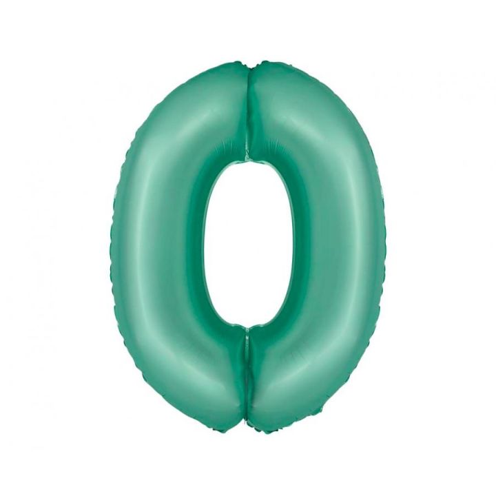 Foil Number ''0'' Mint Green 76cm