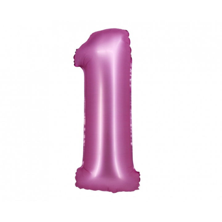 Αριθμός ''1'' Μπαλόνι Φούξια  76εκ