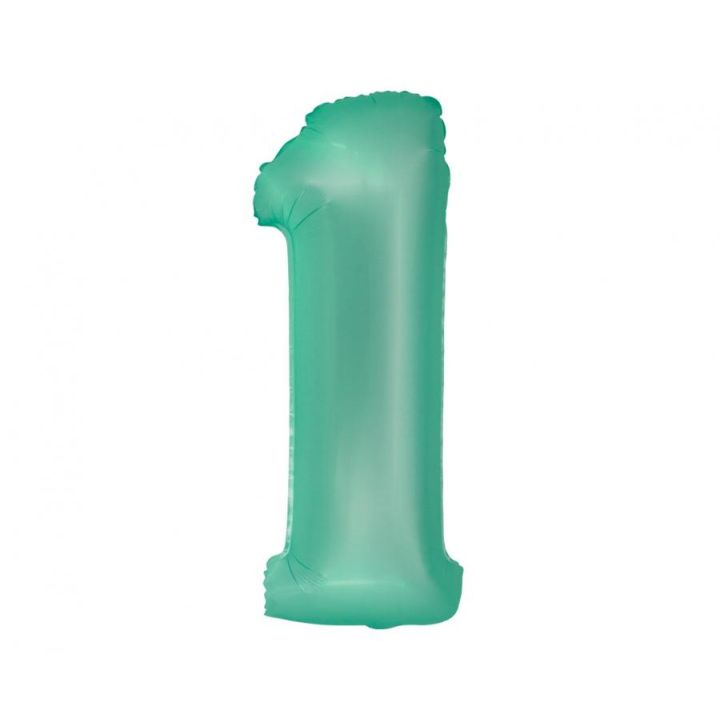 Αριθμός ''1'' Μπαλόνι Πράσινο Μέντας  76εκ