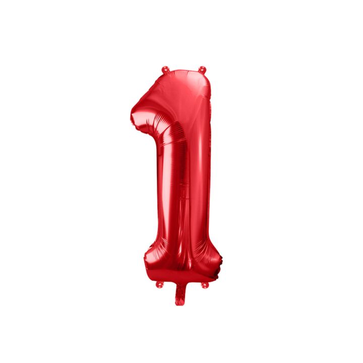 Foil Number ''1'' Red 86cm.