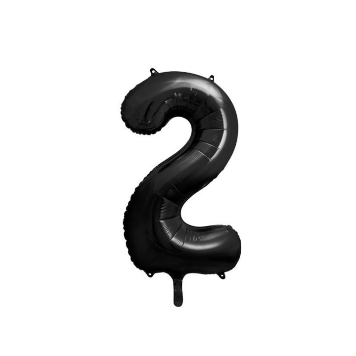 Αριθμός ''2'' Μπαλόνι Μαύρο 86εκ