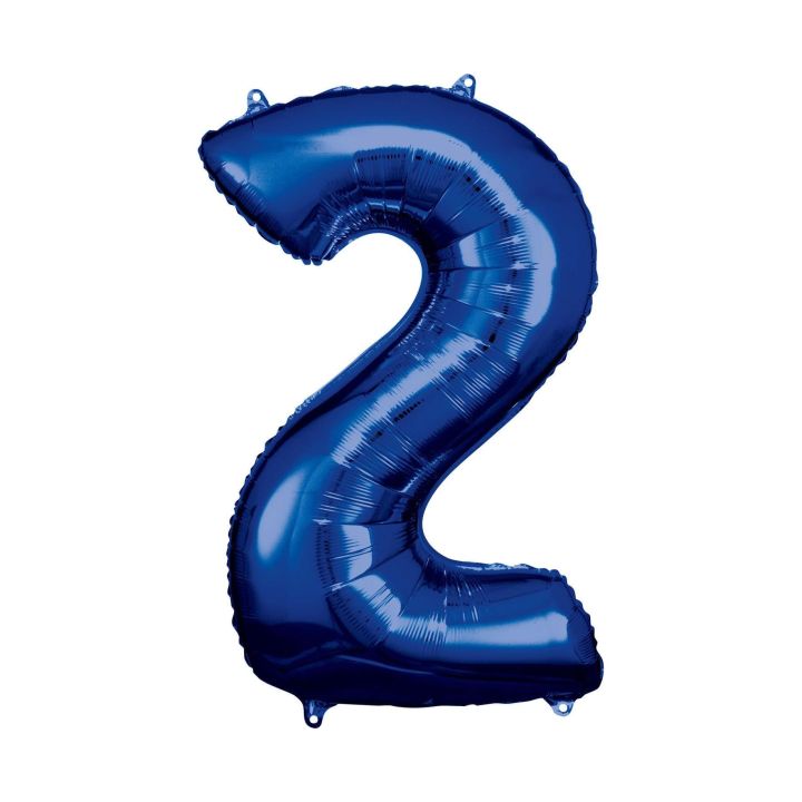Αριθμός ''2'' Μπαλόνι Μπλε 86εκ