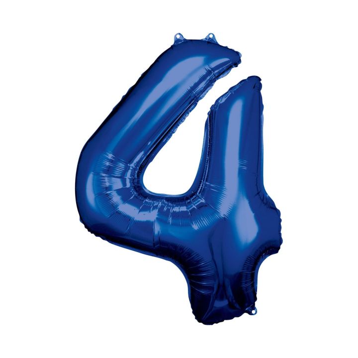 Αριθμός ''4'' Μπαλόνι Μπλε 86εκ