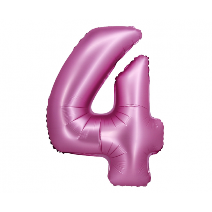 Αριθμός ''4'' Μπαλόνι Φούξια  76εκ