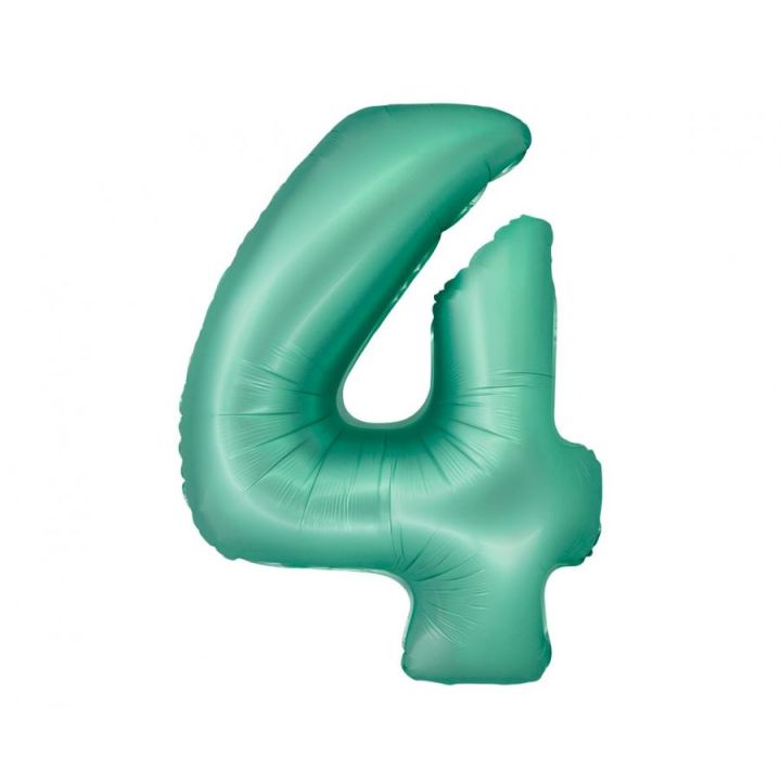 Αριθμός ''4'' Μπαλόνι Πράσινο Μέντας  76εκ