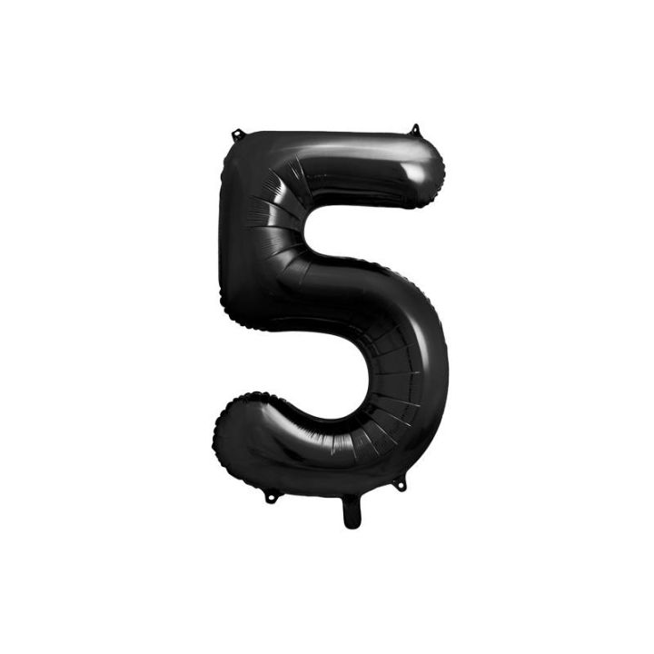 Αριθμός ''5'' Μπαλόνι Μαύρο 86εκ