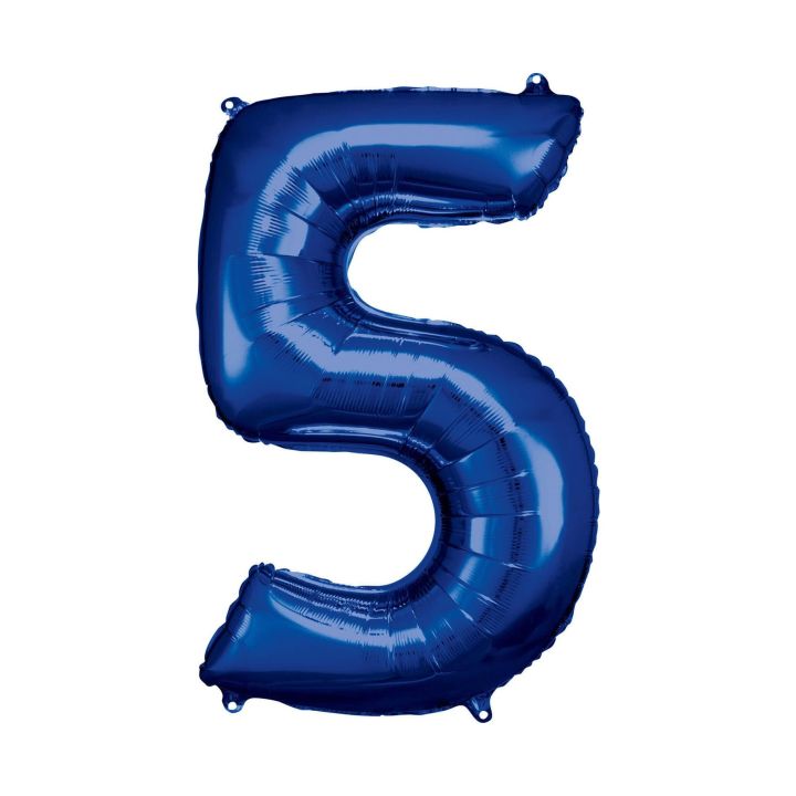 Αριθμός ''5'' Μπαλόνι Μπλε 86εκ