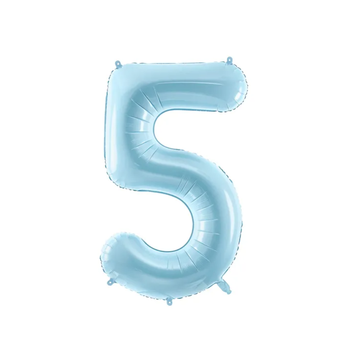 Αριθμός ''5'' Μπαλόνι Γαλάζιο  86εκ