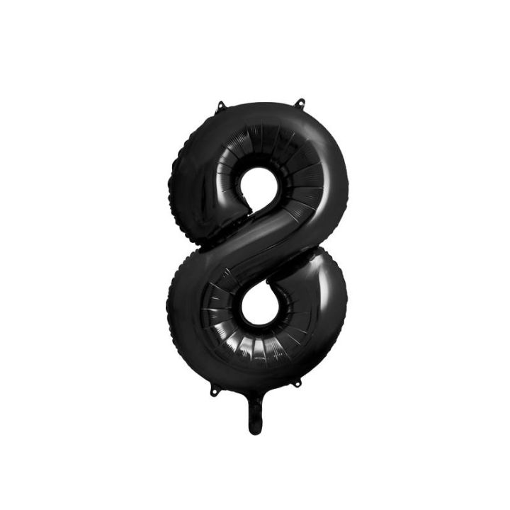 Αριθμός ''8'' Μπαλόνι Μαύρο 86εκ