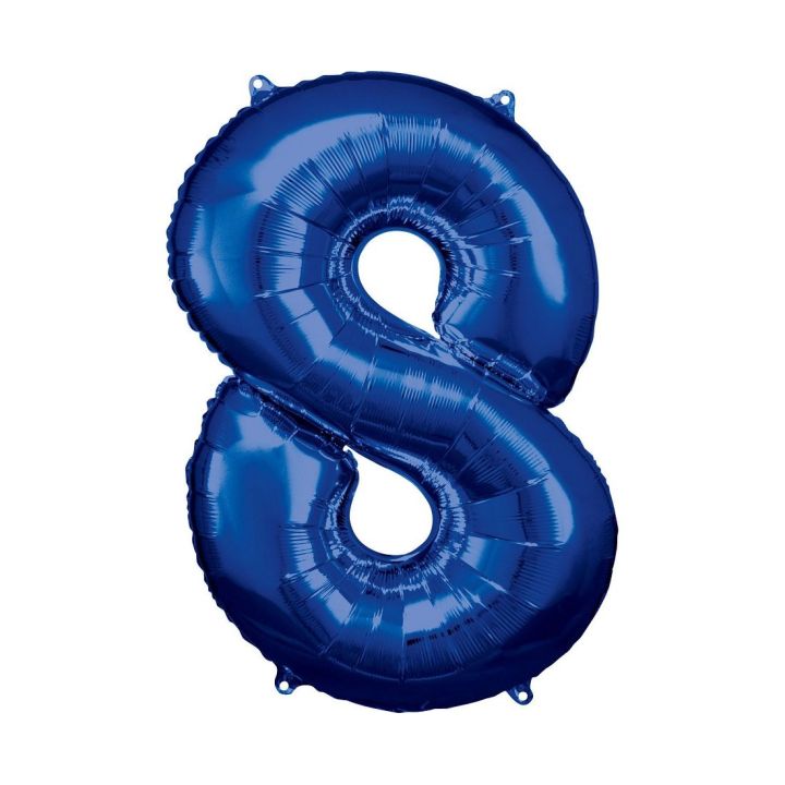 Αριθμός ''8'' Μπαλόνι Μπλε 86εκ