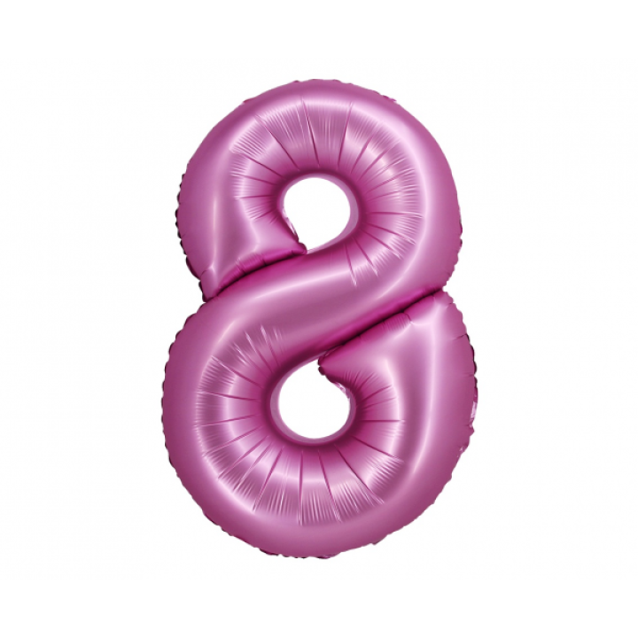 Αριθμός ''8'' Μπαλόνι Φούξια  76εκ