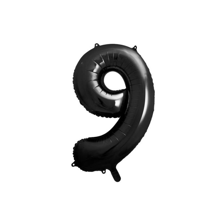 Αριθμός ''9'' Μπαλόνι Μαύρο 86εκ