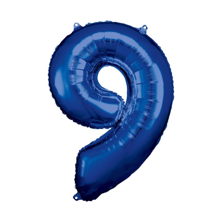 Αριθμός ''9'' Μπαλόνι Μπλε 86εκ