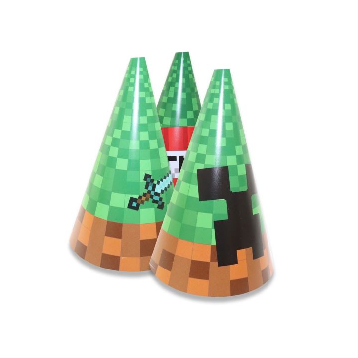 Minecraft DIY Party Hats 6pcs.