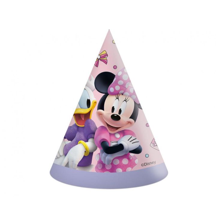 Paper Party Hats Minnie Mouse, 6pcs. 