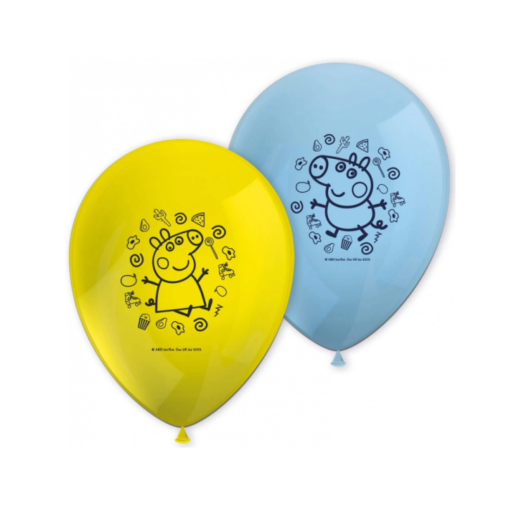 Latex balloons Peppa Pig 8pcs