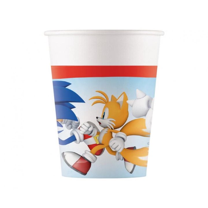 Paper Cups Sonic 8pcs