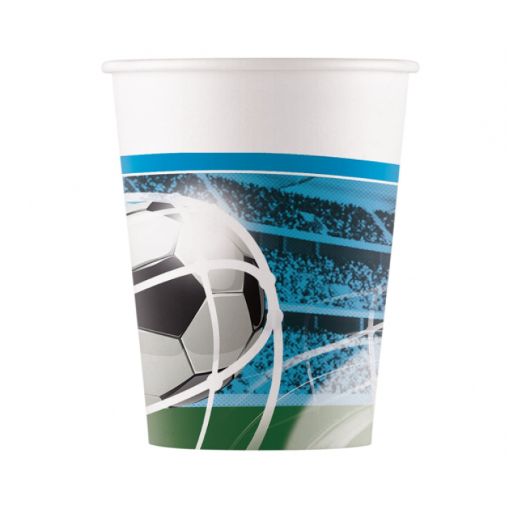 Paper Cups Football 200ml.8pcs