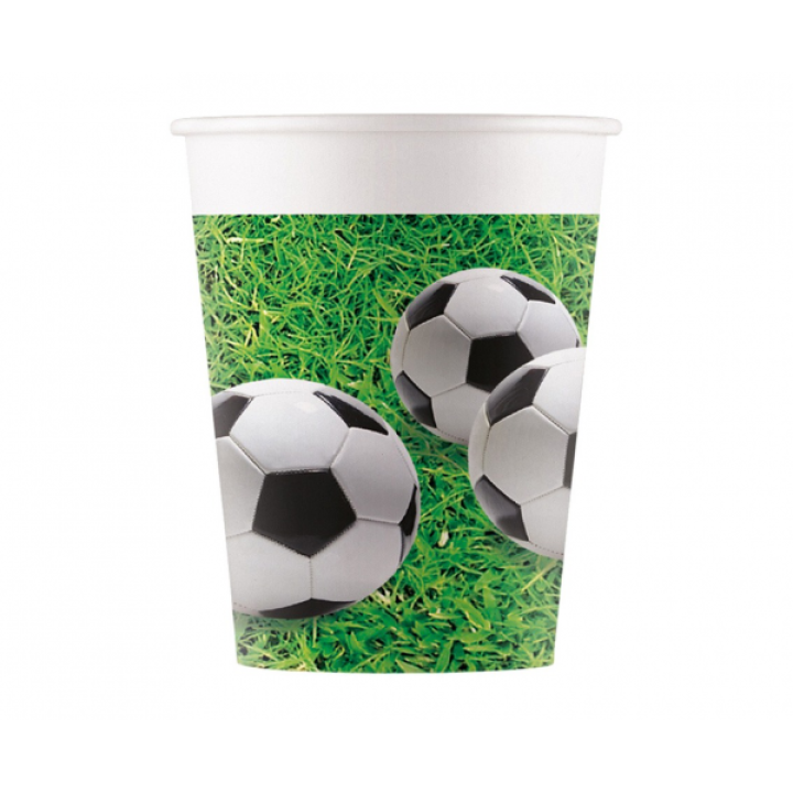 Paper Cups Football 200ml. 8pcs.