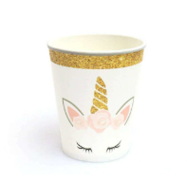 Paper Cups Magic Unicorn 250ml, 6pcs.