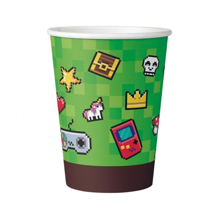 Paper Cups Game on Minecraft 6pcs, 200ml.