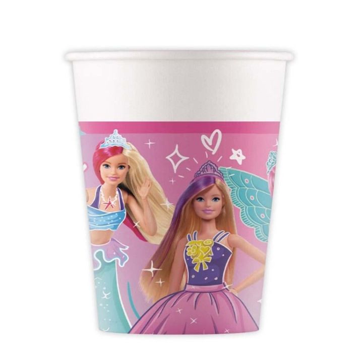 Party Cups Barbie 8 pcs