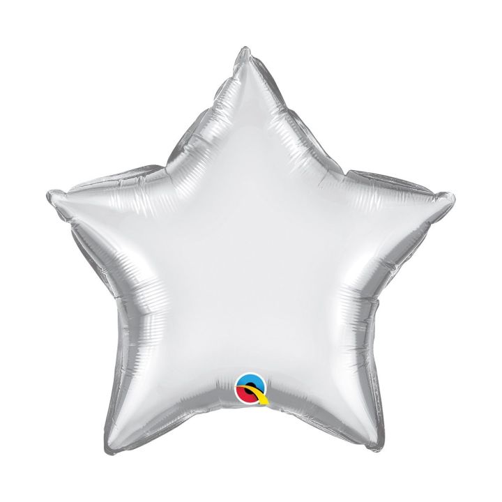 Foil Balloon Silver star 51cm